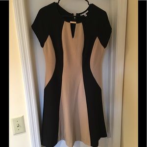 Color block A-line dress